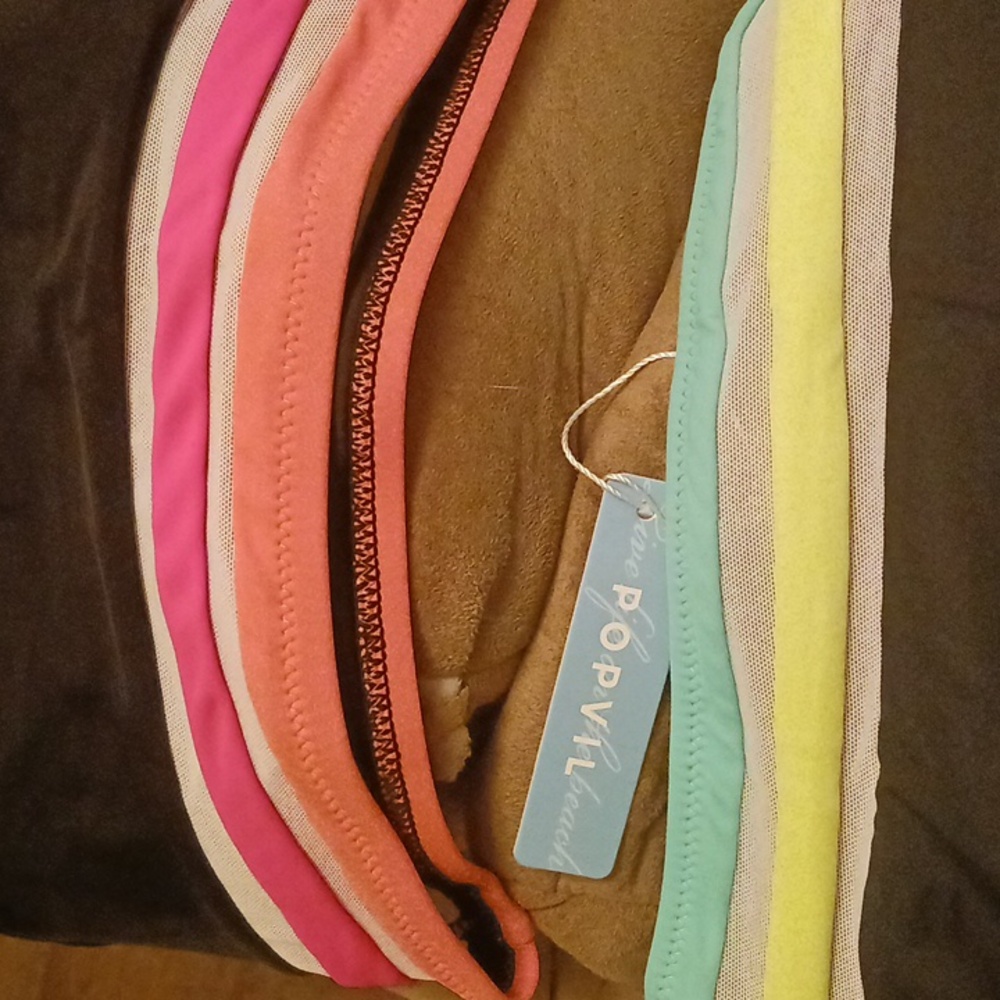 Neon Striped Bikini Set - Picture 2 of 2